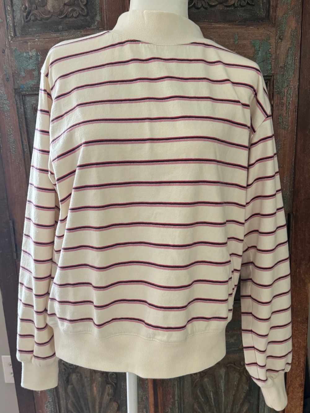 Parke Striped Mockneck Pull Over & Cotton Boxer Pants